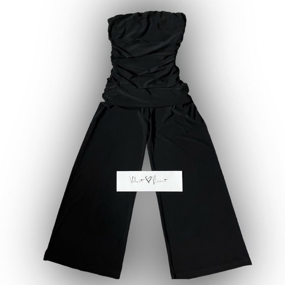 Velvet Heart Pants - Velvet Heart Blsck Pants Romper -  XS
